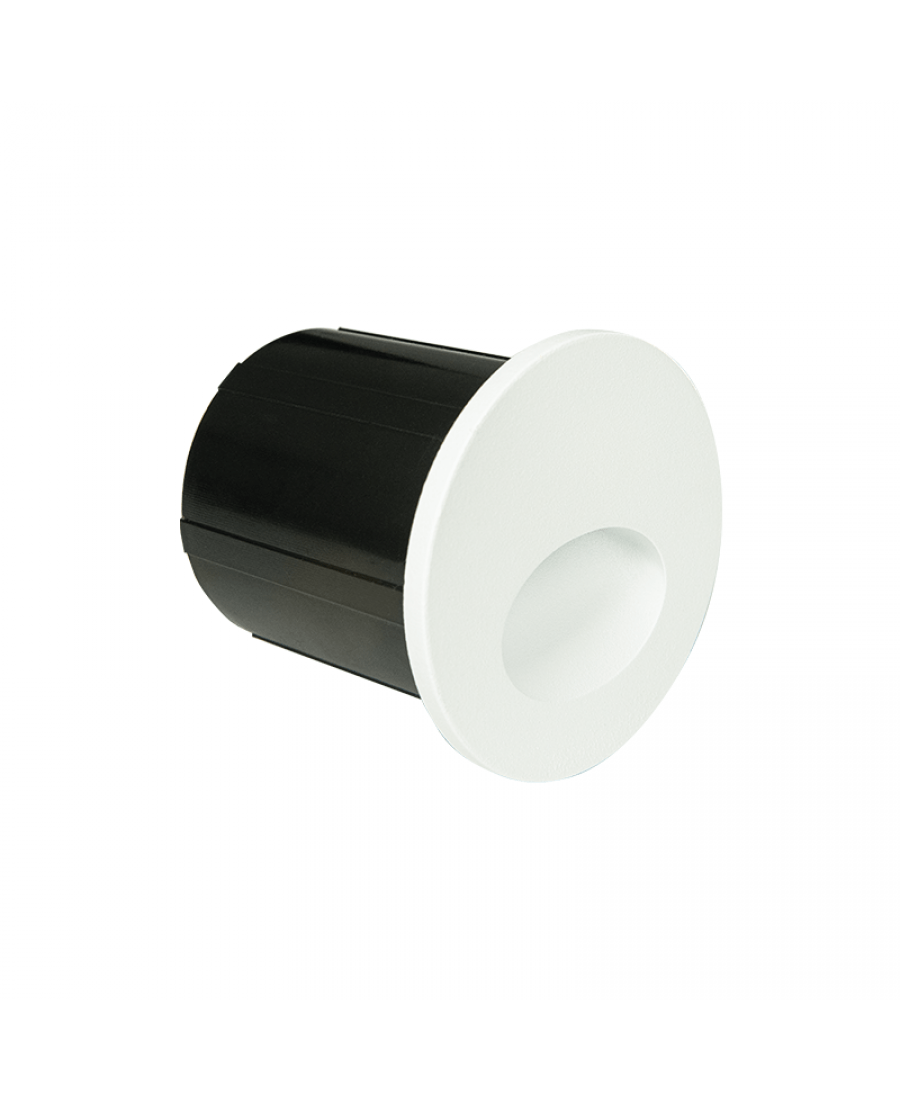 3W LED įleidžiamas lauko šviestuvas laiptų apšvietimui, baltas, 2700K, IP65, E320-27