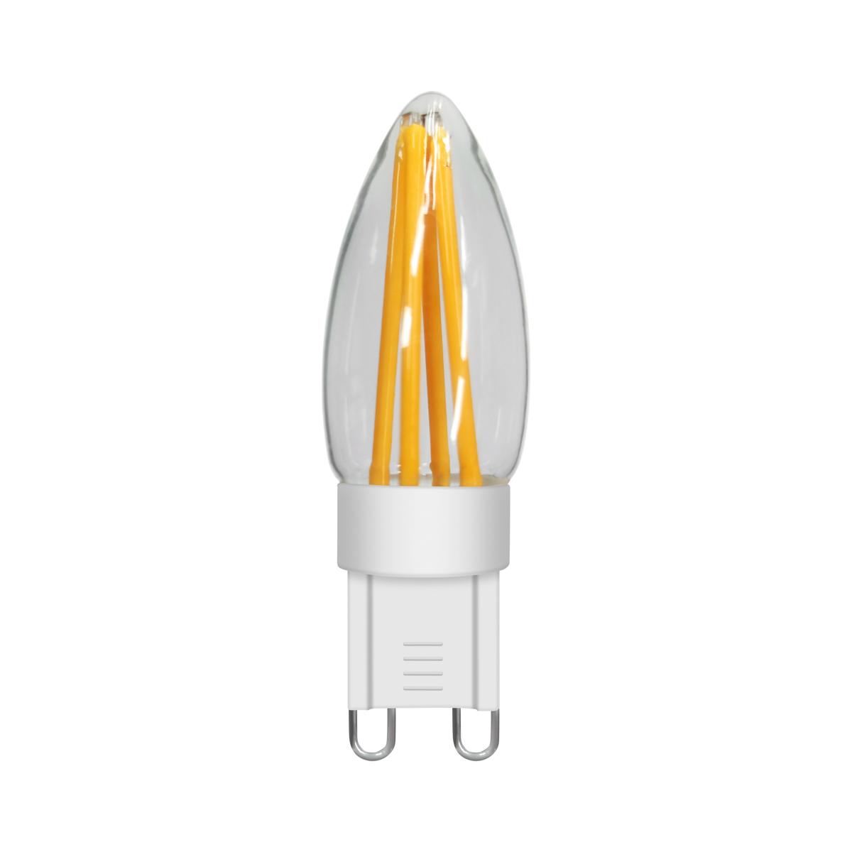 3W LED lemputė, G9, skaidri, 2700K, dimeriuojama