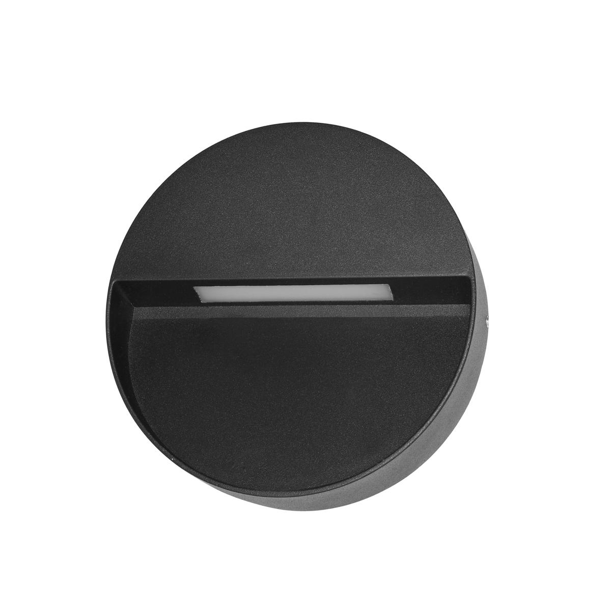 3W LED sieninis fasado šviestuvas PIANA 3K, juodas, 3000K - Image 2