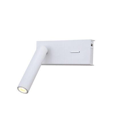 3W LED sieninis šviestuvas, baltas, 3000K, H74 - Image 2