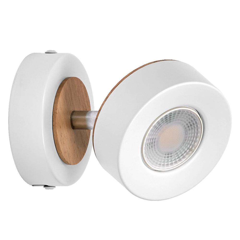 4,8W LED paviršinis šviestuvas SPOT PLUTO, baltas, 3000K