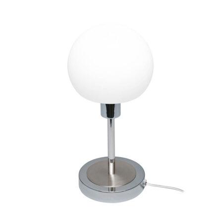 4,8W LED stalo šviestuvas CAVE, chromo/baltos sp., 3000K, dimeriuojamas