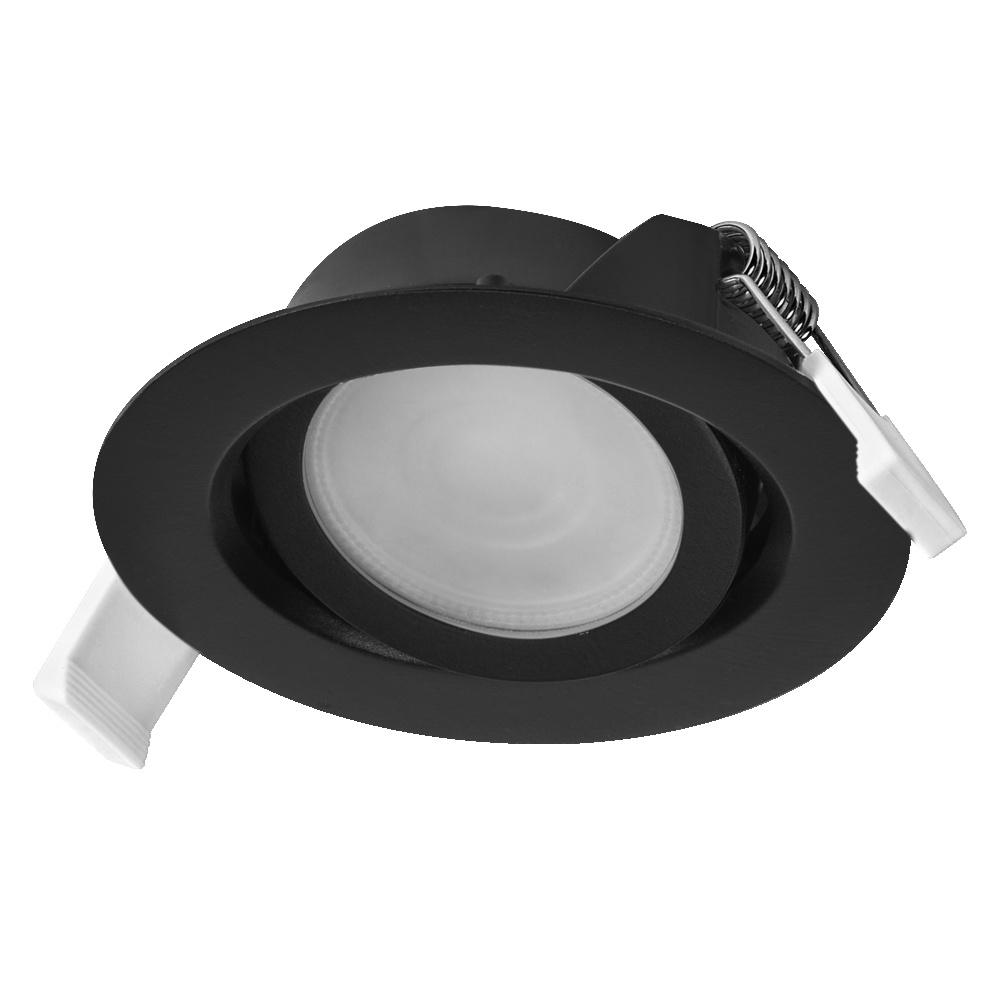 4,9W LED įleidžiamas šviestuvas SPOT, juodas, 2700K