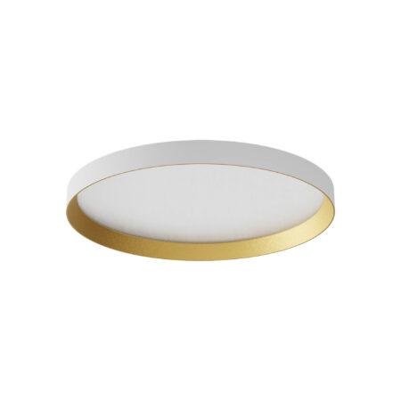 40W LED paviršinis šviestuvas DAMA, baltas/aukso sp., 3000/4000/5000K, 35cm, 01-3746