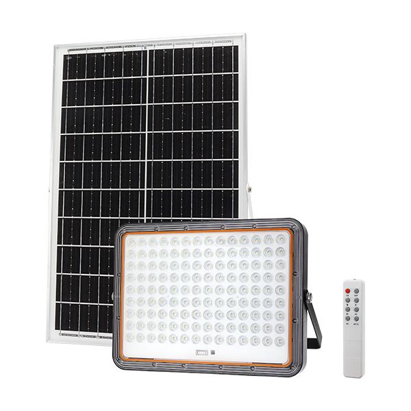 40W LED prožektorius su saulės baterija, juodas, 6000K, dimeriuojamas