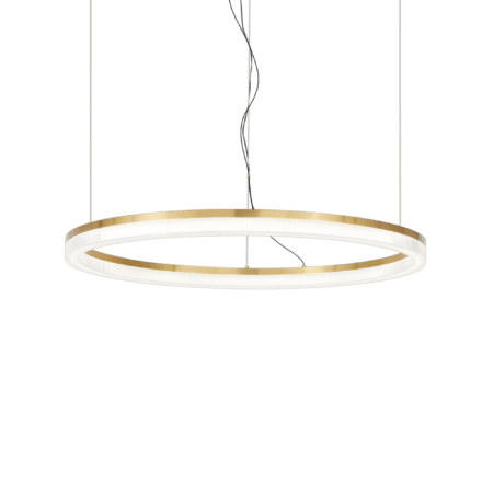 42W LED pakabinamas šviestuvas CROWN, žalvario sp., 3000K, 314921