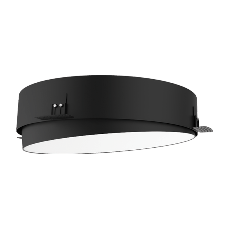 42W LED užglaistomas šviestuvas, juodas, 2700/3200/4000K, DALI, 25214