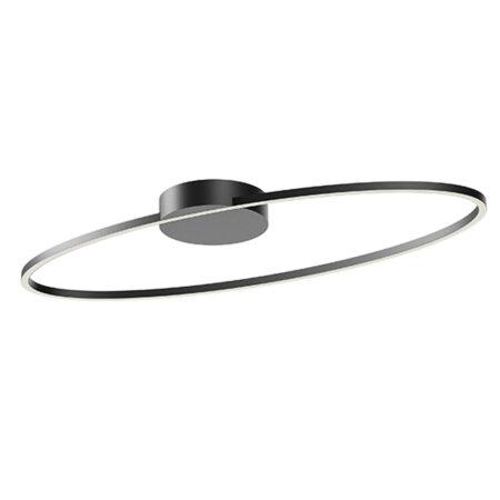 43W LED paviršinis šviestuvas LEO, juodas, 3000/4000K, dimeriuojamas, 01-3298