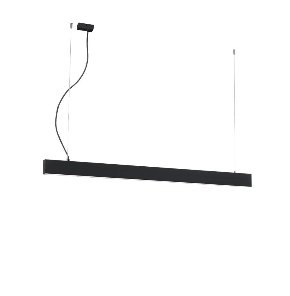 44W LED pakabinamas linijinis šviestuvas SASA, juodas, 4000K, PUSH, 1700mm, 3917-00170-4-B-P-D4