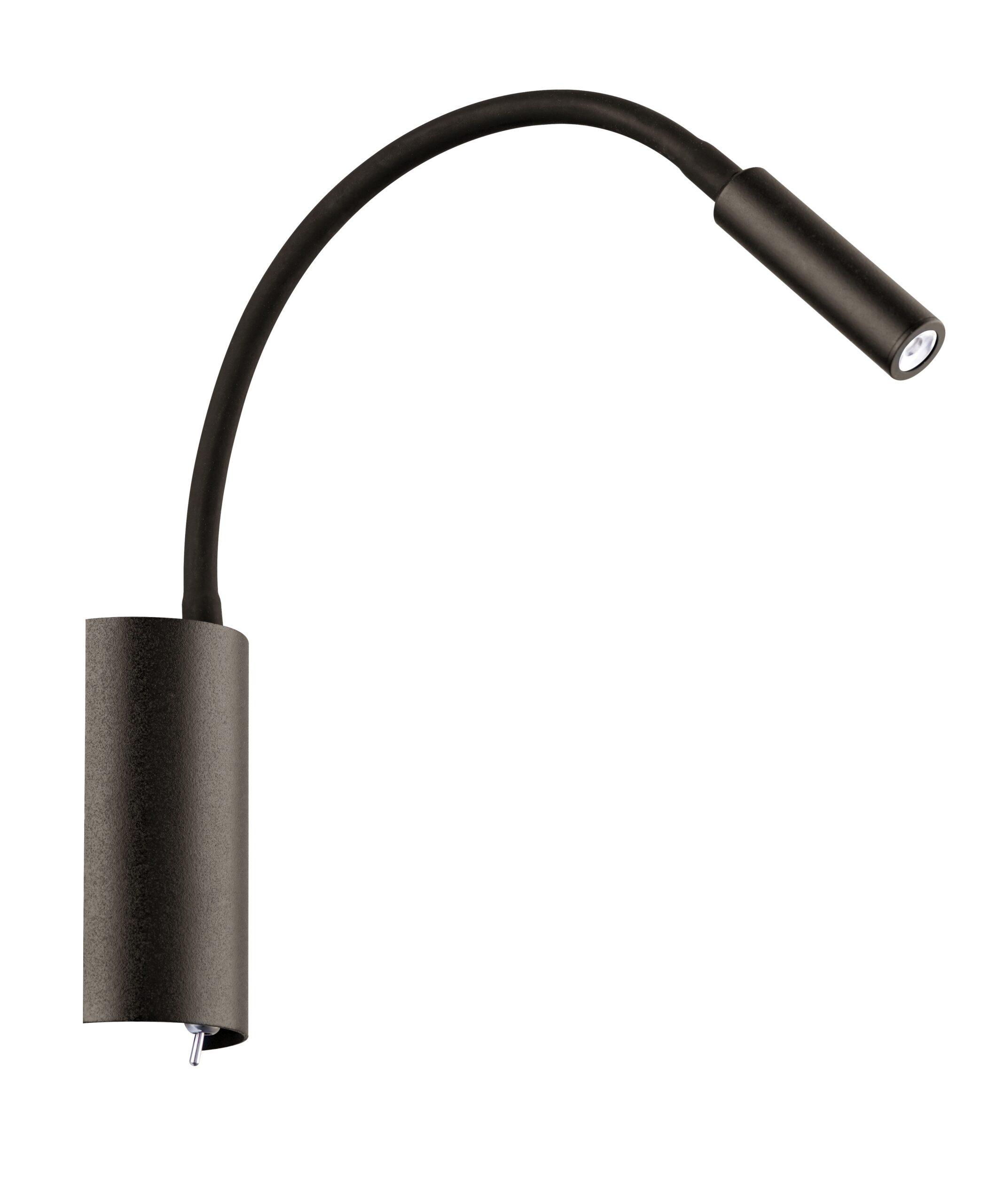 4W LED sieninis šviestuvas MATRIX, juodas, 3200K, 4218101