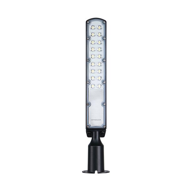 50W LED gatvės šviestuvas su šviesos jutikliu, juodas, 4000K