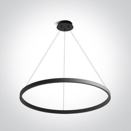 50W LED pakabinamas šviestuvas, juodas, 3000K, 63156/B/W