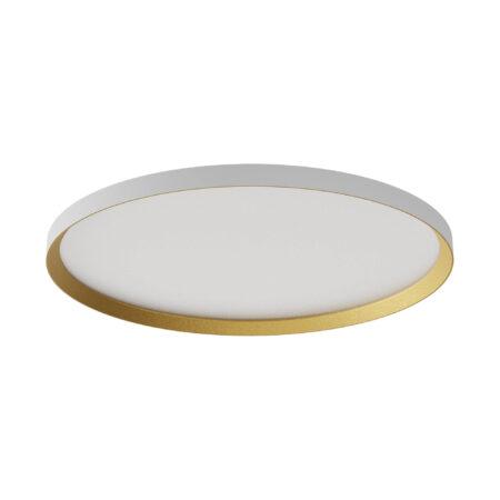 50W LED paviršinis/pakabinamas šviestuvas DAMA, baltas/aukso sp., 3000/4000/5000K, 60cm, 01-3747