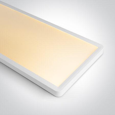 50W LED paviršinis šviestuvas, baltos sp., 2800/3300/4000K, 1200x300mm, UGR19, 62020MU/W/V