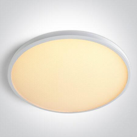 50W LED paviršinis šviestuvas, baltos sp., 2800/3300/4000K, 600mm, UGR19, 62020FU/W/V