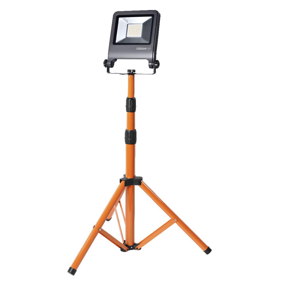 50W LED prožektorius su stovu WORKLIGHTS, tamsiai pilkas, 4000K, IP65