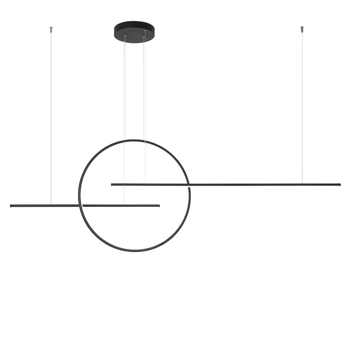 56W LED pakabinamas šviestuvas GIOTTO, juodas, 3000K, dimeriuojamas, 01-1737 - Image 3