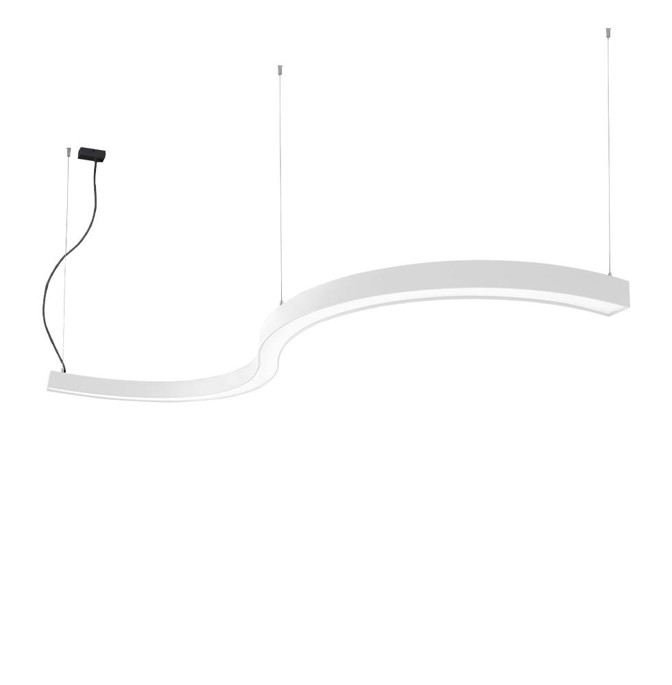 58W LED pakabinamas šviestuvas SEMI S, baltas, 4000K, 2000mm, 3921-0020-4-W-N