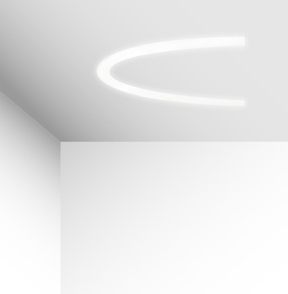 58W LED užglaistomas šviestuvas SEMI, baltas, 4000K, 1500mm, DALI, 3918-0415-4-W-D3
