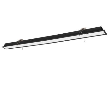 59W LED linijinis įleidžiamas šviestuvas SASA, juodas, 4000K, 2260mm, 3917-03226-4-B-P-N