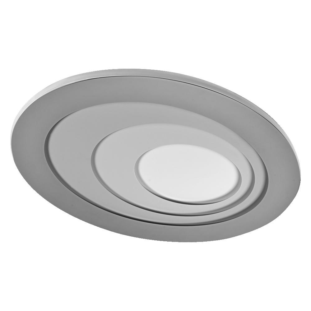 59W LED paviršinis šviestuvas ORBIS SPIRAL, pilkas, 3000K, dimeriuojamas