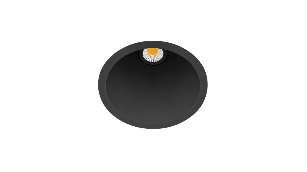5W LED įleidžiamas šviestuvas SWAP, matinės juodos sp., 4000K, 42°