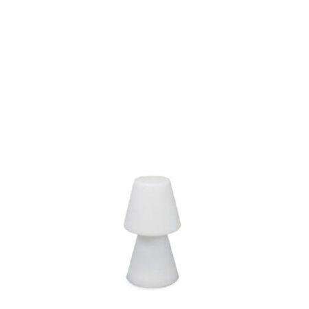 0,5W LED įkraunamas šviestuvas LOLA 45, baltas, 6000K/RGB, IP54, su USB jungtimi, dimeriuojamas