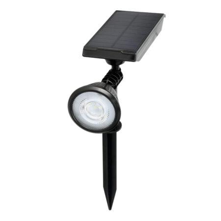 0,5W LED įsmeigiamas šviestuvas su saulės baterija LANCE, juodas, 6000K, IP44
