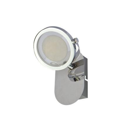 5W LED paviršinis šviestuvas ALESSIO, chromo sp./skaidrus, 3000K