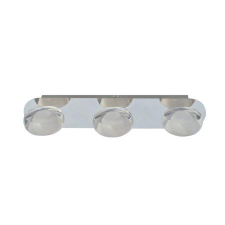 5W LED paviršinis šviestuvas STEVEN, chromo sp./skaidrus, 3000K