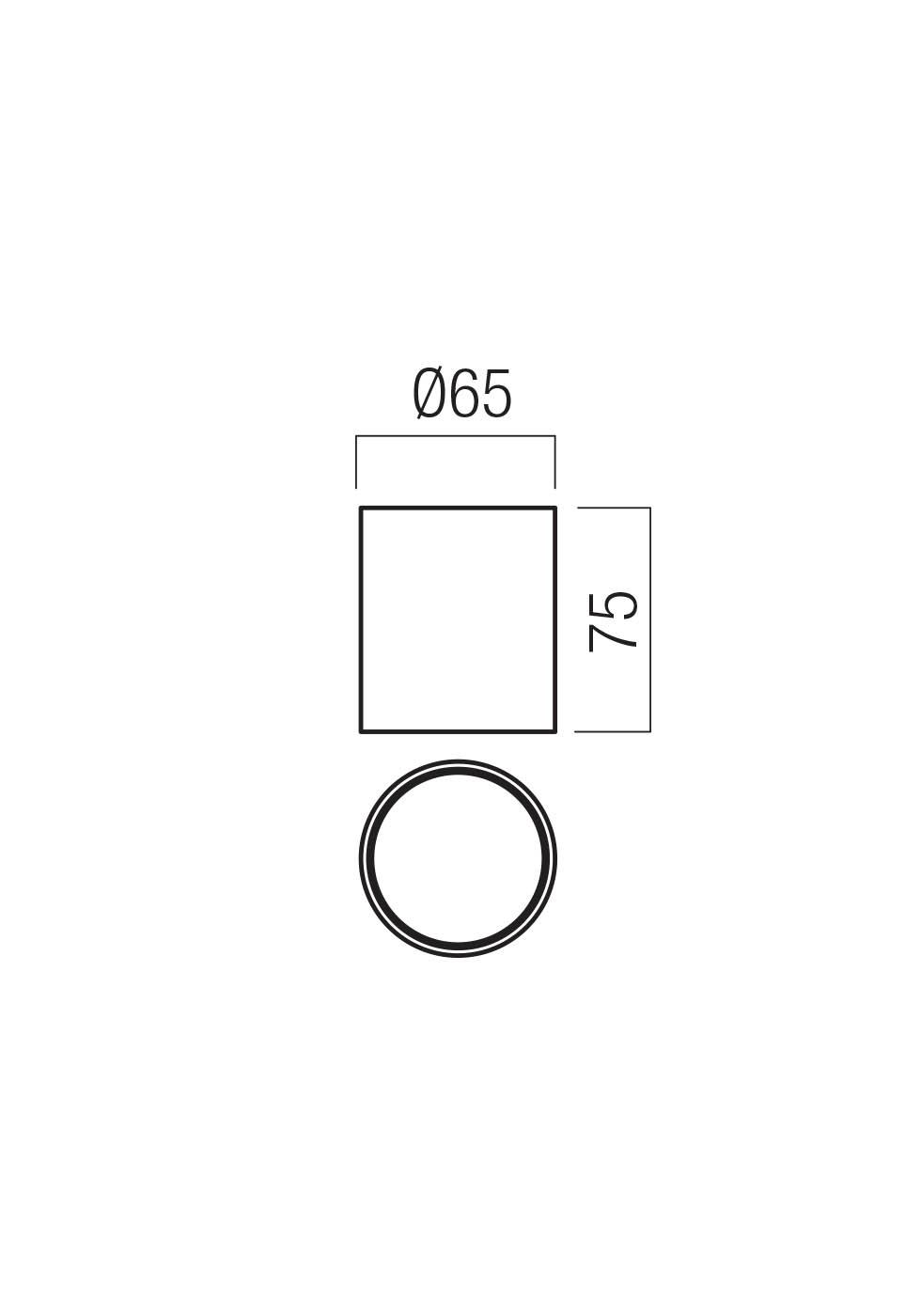 6,5W LED paviršinis šviestuvas HERA, matinės juodos/baltos sp., 3000K, dimeriuojamas, 01-3676 - Image 2