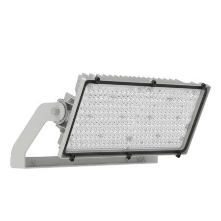 600W LED prožektorius MAX RADIAL SYMMETRIC 45, šviesaus aliuminio sp., 4000K, 45°, IP66