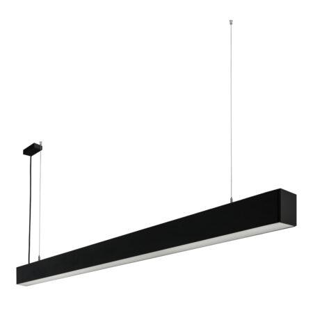 62W LED pakabinamas linijinis šviestuvas TRAVERSI RX, matinės juodos sp., 3000K