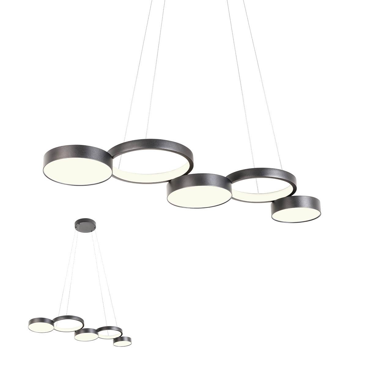65W LED pakabinamas šviestuvas CRONOS, juodas, 3000K, dimeriuojamas, 01-2544 - Image 2
