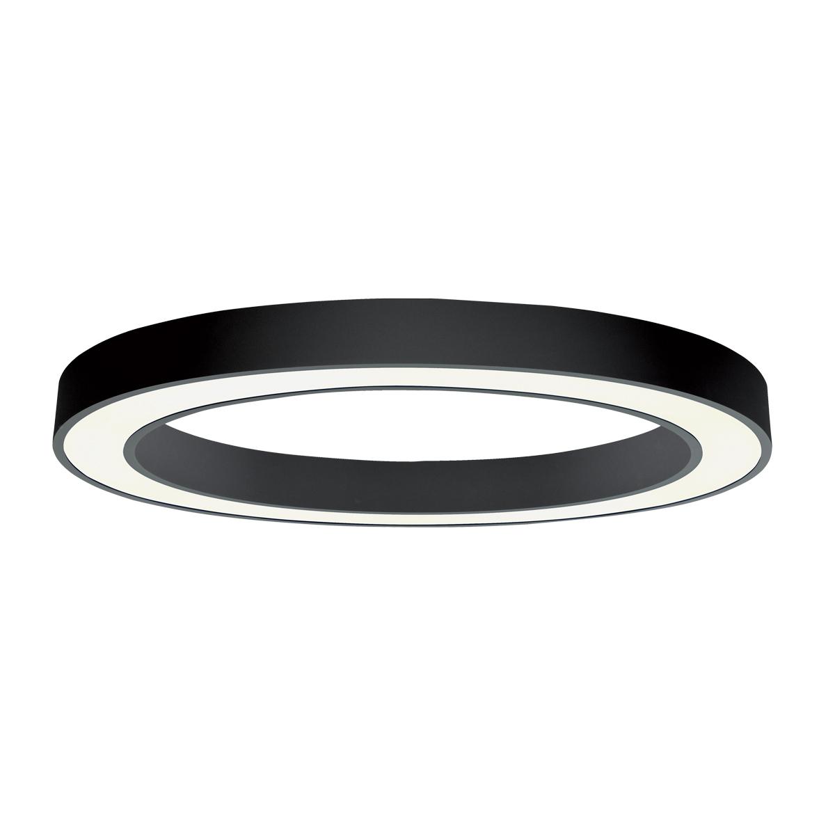 66W LED paviršinis lubinis šviestuvas RING, juodas, 4000K, dimeriuojamas, 3915-0109-4-B-D4
