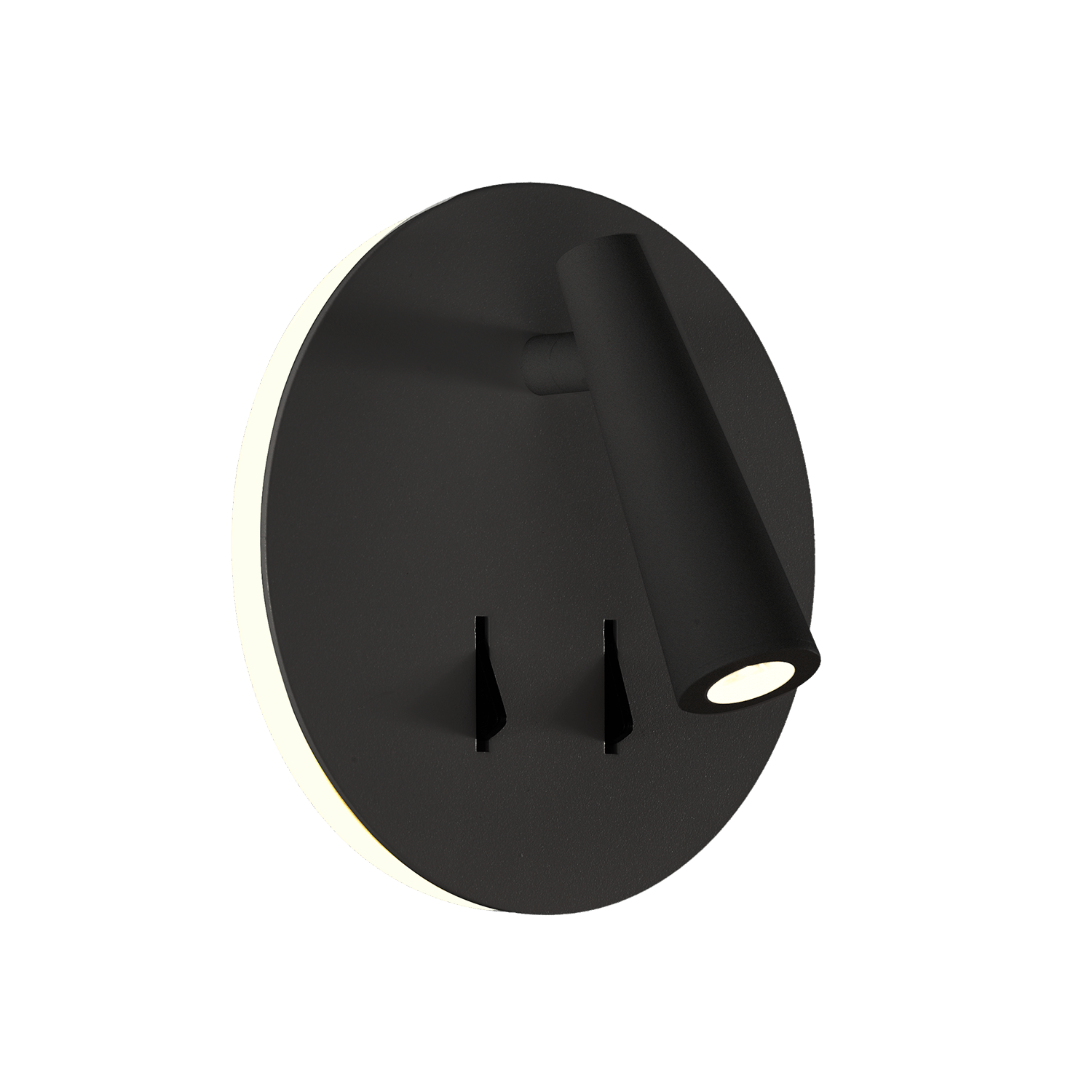 6W + 3W LED sieninis šviestuvas PANAU, juodas, 3000K, A3660001N
