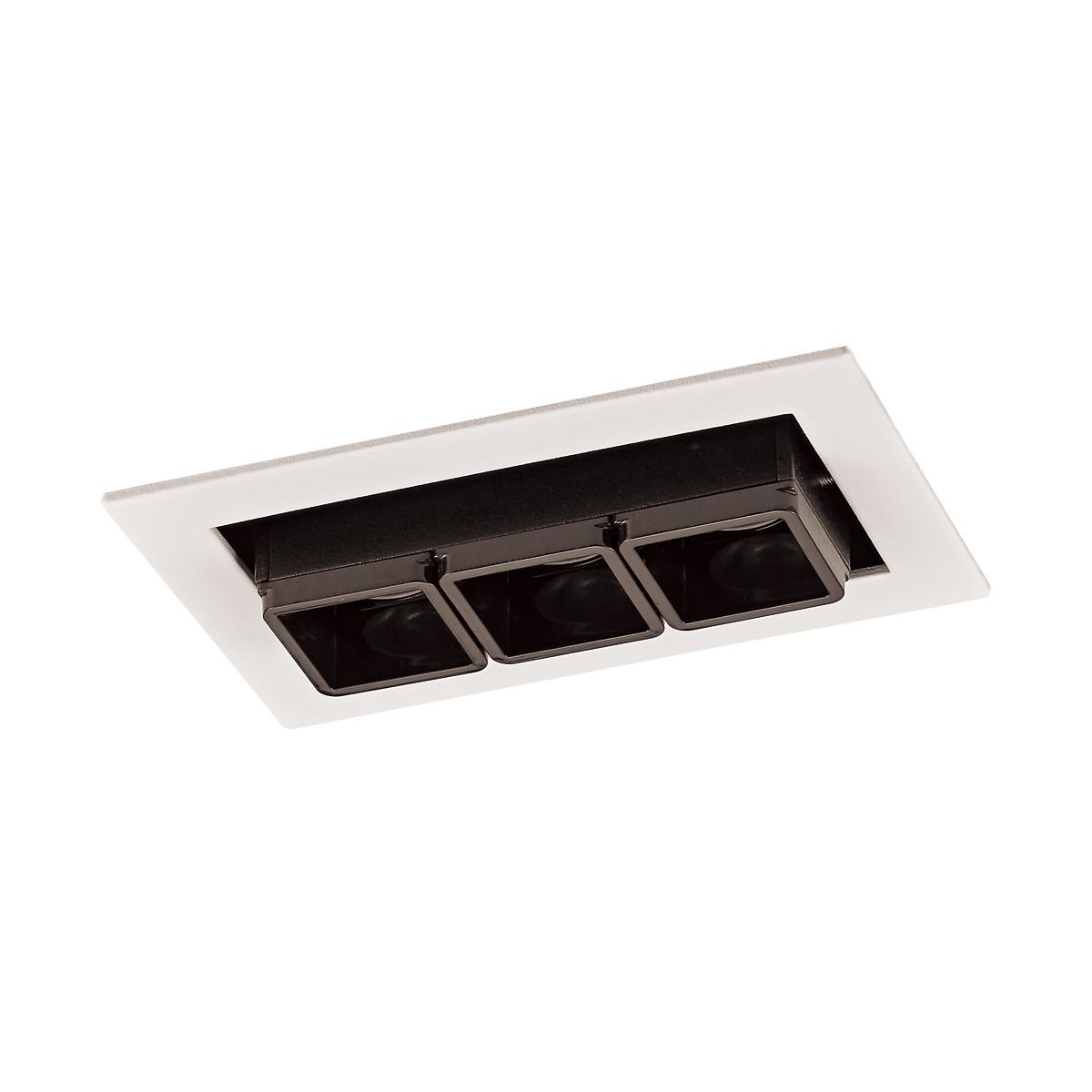 6W LED įleidžiamas šviestuvas HARPER, baltos/juodos sp., 3000K