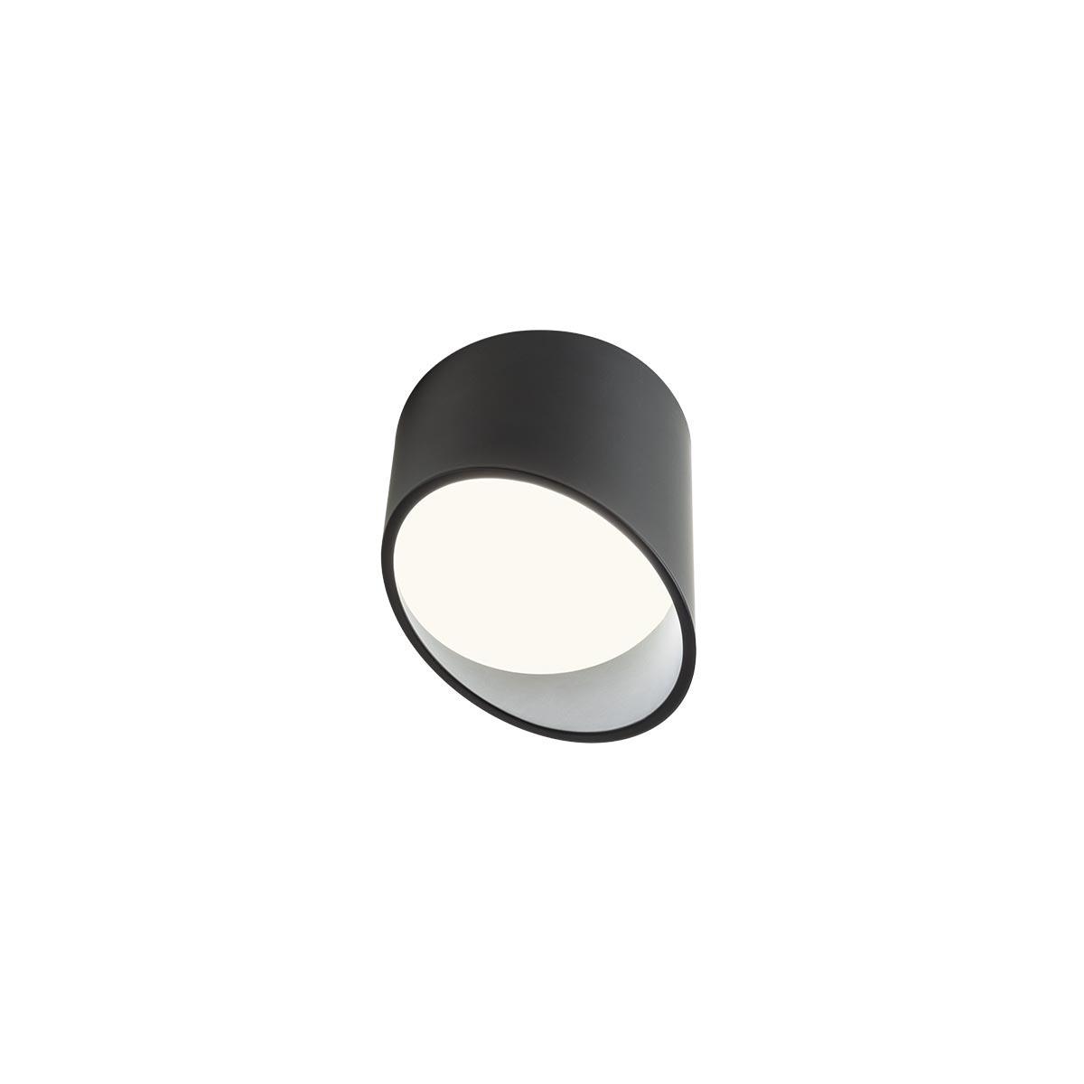 6W LED paviršinis šviestuvas UTO, matinės juodos sp., 3000K, 01-1626 - Image 3