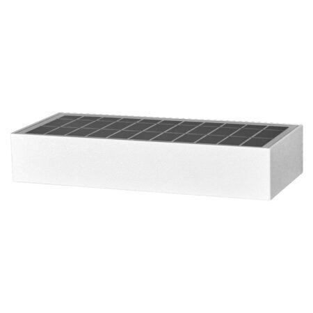 6W LED sieninis fasado šviestuvas ENDURA STYLE, baltas, 3000K, su saulės baterija ir judesio davikliu, IP65