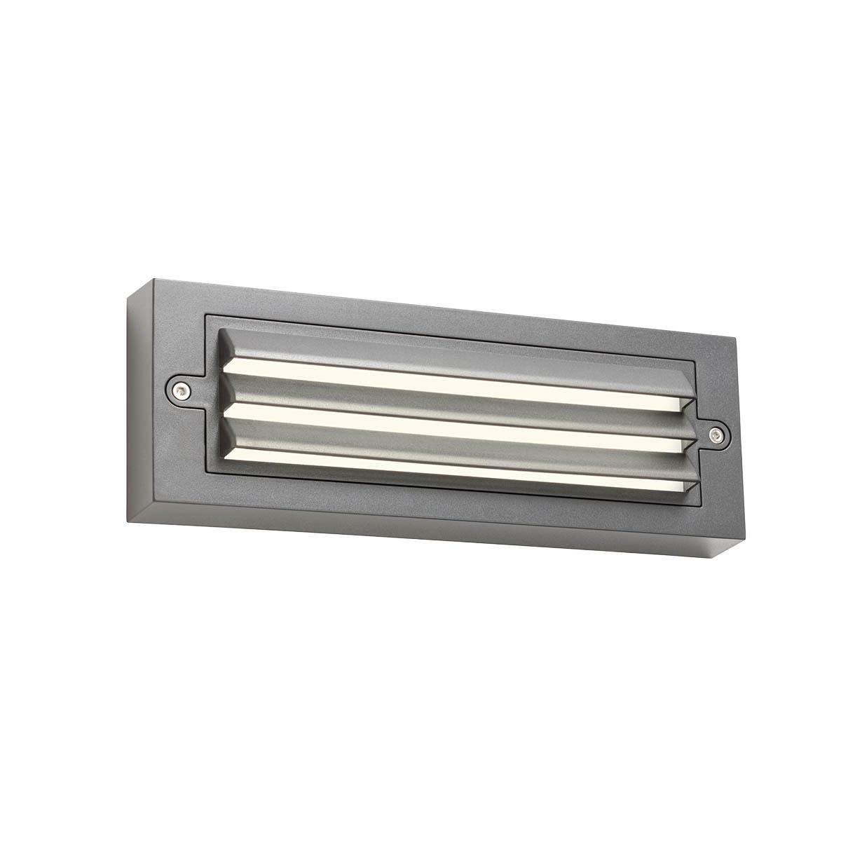6W LED sieninis lauko šviestuvas KRUP, tamsiai pilkas, 3000K, IP65, 90367