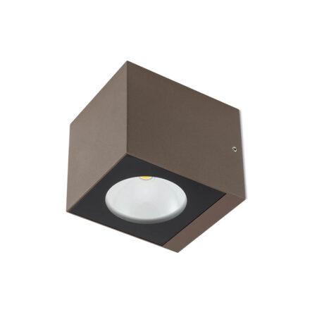 6W LED sieninis lauko šviestuvas TEKO, tamsiai rudas, 3000K, IP65, 90099