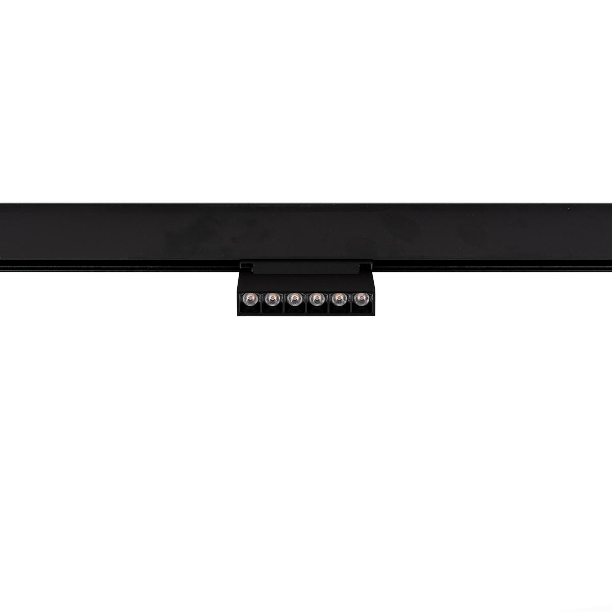 6W LED šviestuvas NORMAN į magnetinę sistemą MAGNETIC, juodas, 3000K
