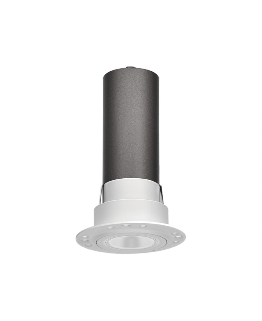 7,5W LED užglaistomas šviestuvas, matinės baltos sp., 2700K, S186