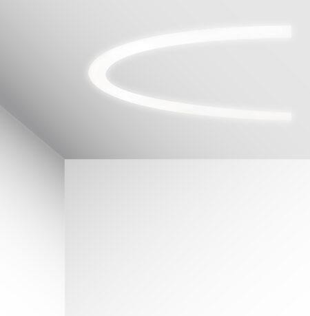 73W LED užglaistomas šviestuvas SEMI, baltas, 3000K, 1800mm, dimeriuojamas, 3918-0418-3-W-D4