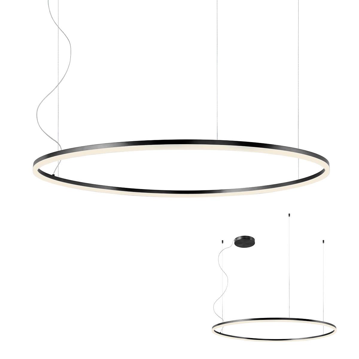 76W LED pakabinamas šviestuvas ORBIT, juodas, 3000K, DALI, 01-1951-DALI - Image 2
