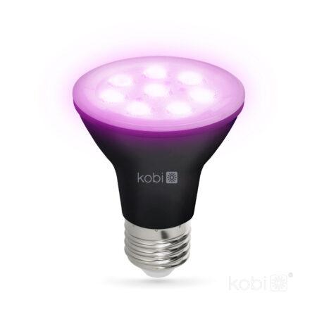 7W LED augalų auginimo lemputė PLANTY, E27, juoda, 1200K