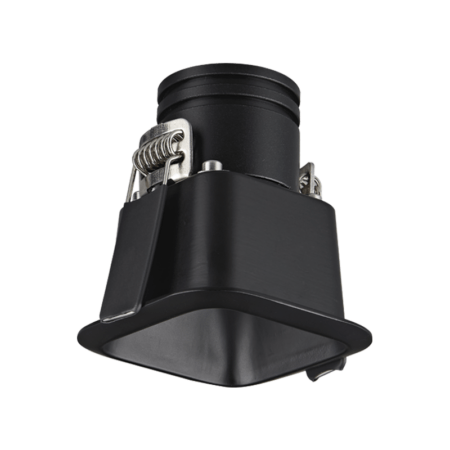 7W LED įleidžiamas šviestuvas, juodas, 3000K, IP54, S349