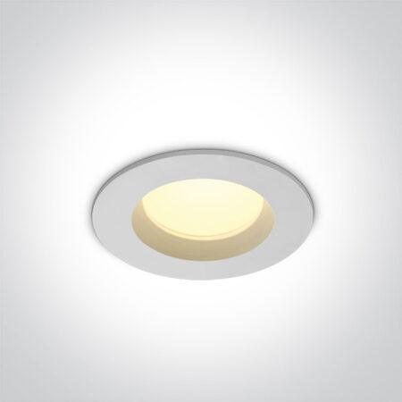 7W LED įleidžiamas vonios šviestuvas, baltas, 3000/4000/5000K, IP54, 10107B/W/V