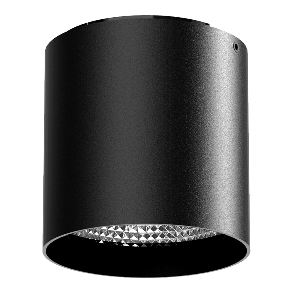7W LED paviršinis fasado šviestuvas CEILING ROUND, juodas, 3000K, 15°, IP65