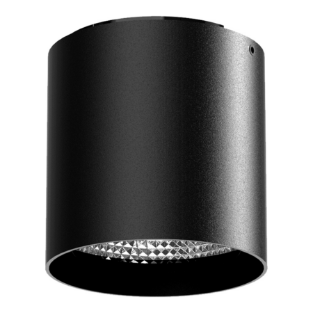 7W LED paviršinis fasado šviestuvas CEILING ROUND, juodas, 3000K, 24°, IP65